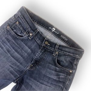Sz 29 7FAM Austyn womens Jeans Boot Cut med wash high rise  7 For All Mankind